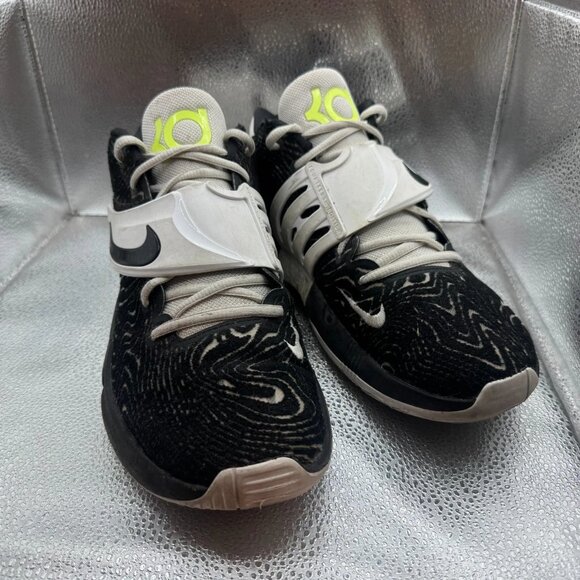 Size 8.5 Nike KD14‎ TB Black White Volt Panda Basketball Shoes DA7850-001 main image 5